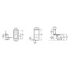 Caixa para Acoplar 3/6 Litros Inspira Branco Brilhante B341787000 - Roca - vista 2