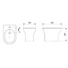 Bidê com 1 Furo para Monocomando com Ladrão Nexo Branco B357434002 - Roca - vista 2
