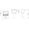 Tanque M 545X485 Da Branco Brilhante B365511001 - Roca - vista 2