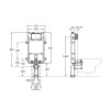 Caixa Embutida em Alvenaria de 800mm para Bacia Suspensa Duplo One B890070120 - Roca - vista 2