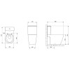 Kit Bacia Caixa Acoplada Completo Assento Termofixo Gap Branco C301723001 - Roca - vista 5