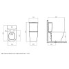 Kit Bacia Caixa Acoplada Itens De Instalação Gap Beige C323723010 - Roca - vista 5
