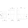 Kit Bacia Caixa Acoplada Itens De Instalação Square Branco Brilhante C329723003 - Roca - vista 5