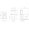 Kit Bacia Caixa Acoplada Completo Botão Elevado Assento Pp Debba Confort Branco Brilhante C329723023 - Roca - vista 2