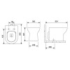 Kit Bacia Convencional Completo Assento Termofixo Nexo Stone C343727013 - Roca - vista 5