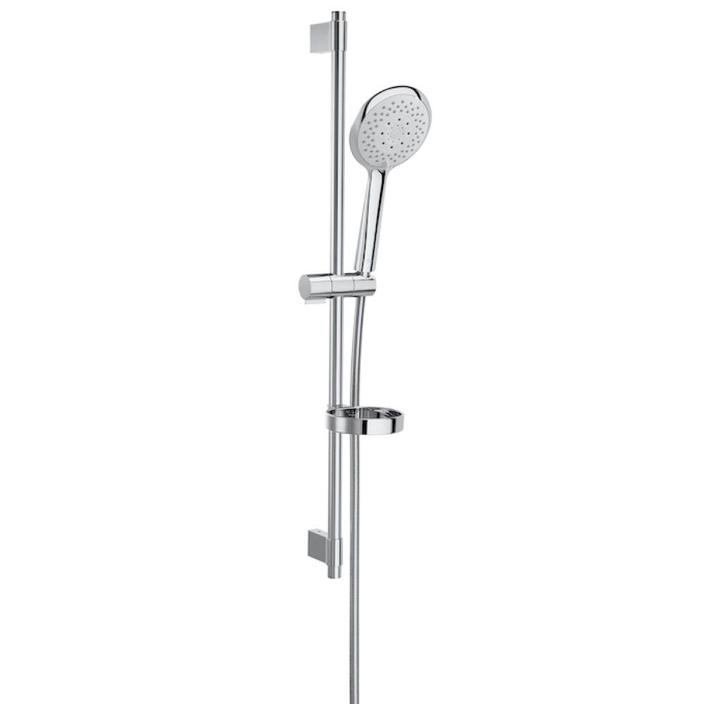 Ducha Manual 130 mm 4 Funçoes Com Barra Deslizante Sensum Round Cromado A5B1407C0C - Roca