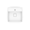 Cuba Semi Encaixe 400X400mm Com Mesa T10 Terra Branco Brilhante A32722P000 - Roca - vista 3