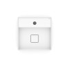 Cuba Apoio 350X350mm com Mesa T8 Terra Branco Brilhante A32787W000 - Roca - vista 3