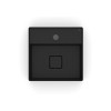 Cuba Apoio 350X350mm com Mesa T8 Terra Matte Black A32787W080 - Roca - vista 4
