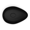 Cuba Apoio Oval 540X375mm Ruy Ohtake Black Matte A327A13088 - Roca - vista 2
