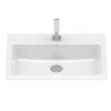 Cuba Sobrepor Com Mesa 550X420 Optica Pq55 Branco Brilhante A327A1A000 - Roca - vista 5