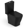 Kit Bacia com Caixa Acoplada Assento Termofixo Queda Amortecida Gap Black Matte C323723008 - Roca - vista 2