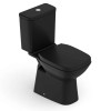 Kit Bacia Com Caixa acoplado Completo Assento Termofixo Fechamento Suave Debba Classic Black Matte C329723012 - Roca - vista 3