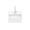 Cuba Apoio 350X350mm com Mesa T8 Terra Branco Matte A32787W620 - Roca - vista 2