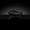 Cuba Apoio Oval 540X375mm Ruy Ohtake Black Matte A327A13088 - Roca - vista 3