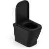 Kit Bacia Convencional Assento Termofixo Queda Amortecida Gap Black Matte C323727008 - Roca - vista 5
