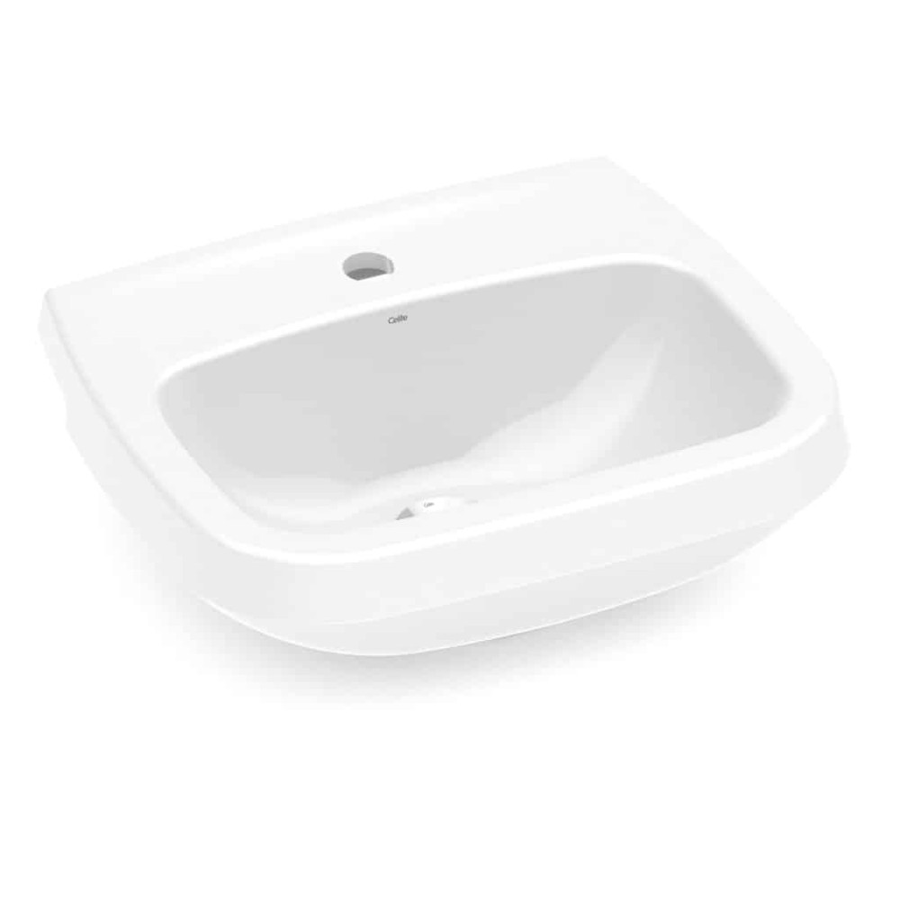Lavatório Para Coluna 495X410 Com Furo Central Sem Ladrão City 1200010011300 - Celite