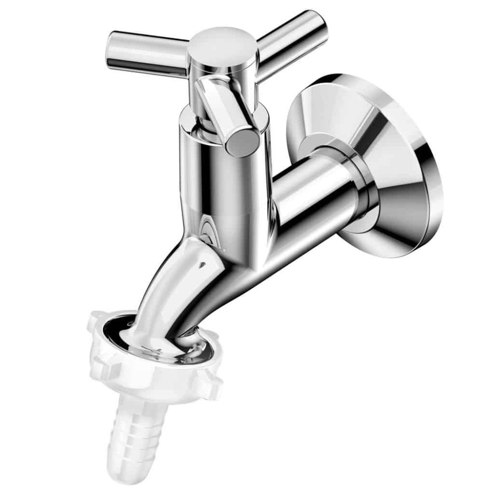 Torneira De Parede Para Tanque E Jardim Com Bico União Plástico One B5007CKCR3 - Celite