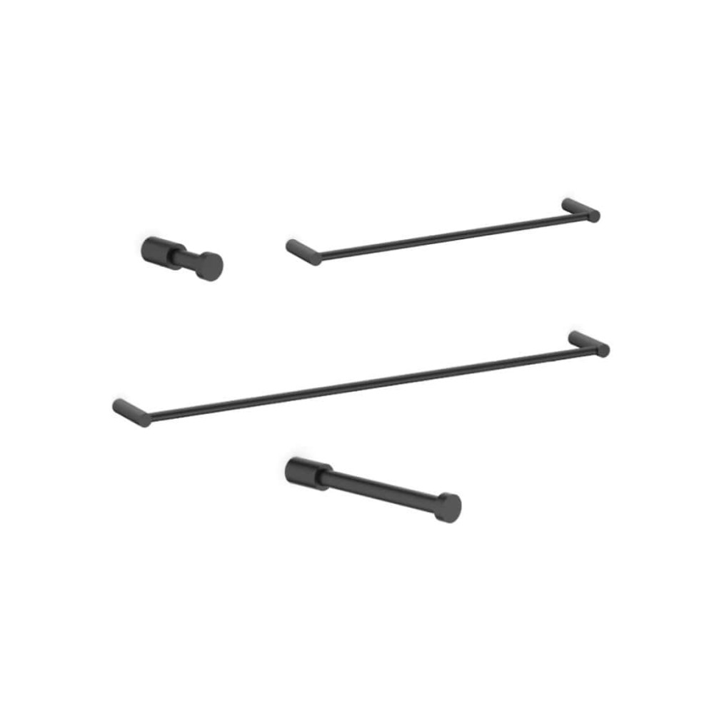 Kit De Acessórios 4 Peças Flow Preto Matte B5039F30R0 - Celite