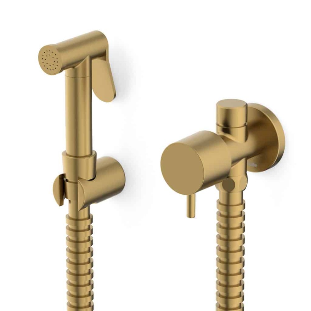 Ducha Higiênica Com Derivação Basic Gold Matte B5052C7R1B - Celite