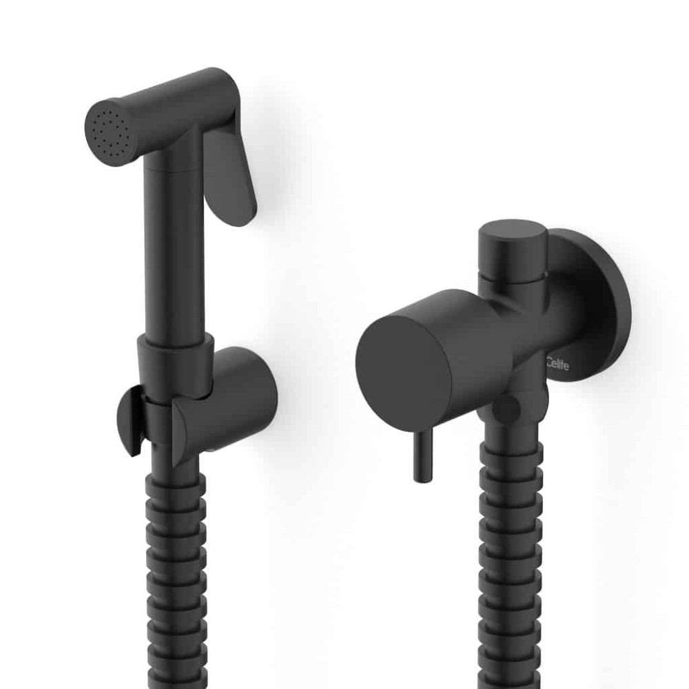 Ducha Higiênica Com Derivação Basic Preto Matte B5062C7R0B - Celite