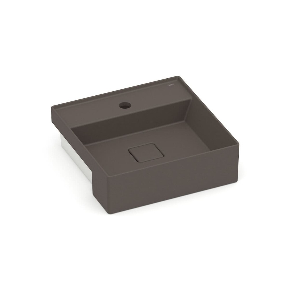 Cuba Semi Encaixe 400X400mm Com Mesa T10 Terra Café A32722P660 - Roca