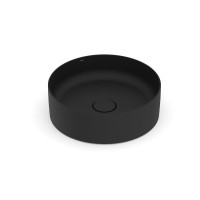 Cuba Apoio Redonda 390mm Sem Mesa T2 Terra Black Matte A32787N080 Roca
