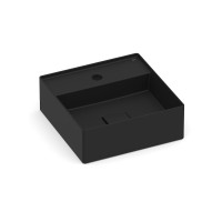 Cuba Apoio 350X350mm com Mesa T8 Terra Matte Black A32787W080 Roca