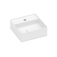 Cuba Apoio 350X350mm com Mesa T8 Terra Branco Matte A32787W620 Roca