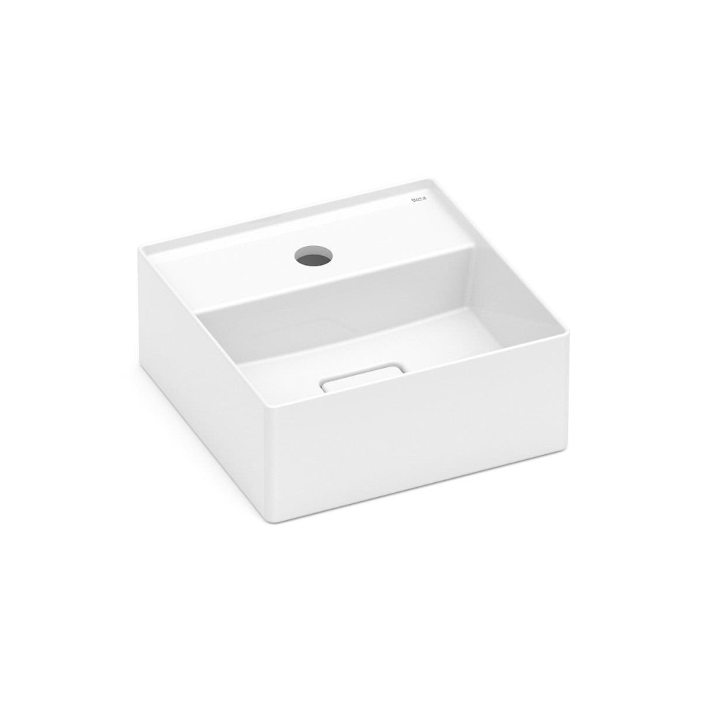 Cuba Apoio 300X300 Com Mesa T7 Terra Branco Brilhante A32787X000 - Roca