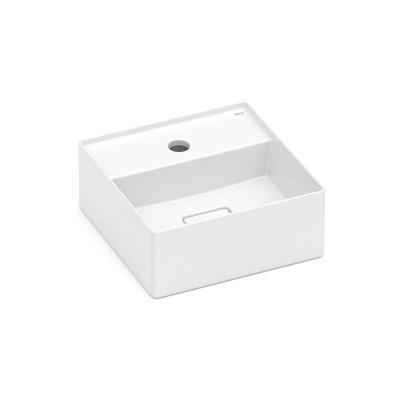 Cuba Apoio 300X300 Com Mesa T7 Terra Branco Brilhante A32787X000 Roca