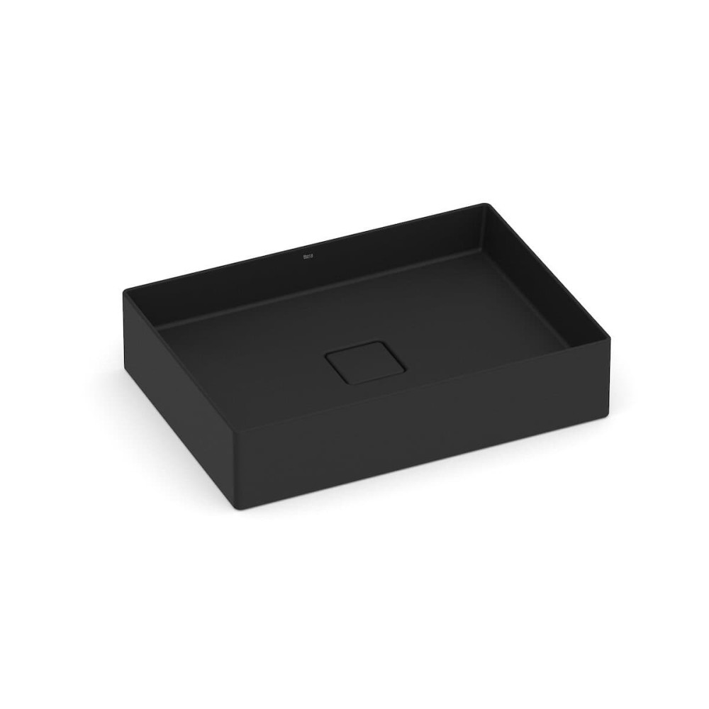 Cuba Apoio Retangular 510X360mm Sem Mesa T6 Terra Black Matte A32787Z080 - Roca