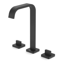 Misturador Lavatório Mesa 3 Furos de Bica Alta com Válvula Virtus Matte Black A5A449DNBC Roca