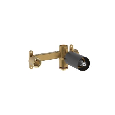 Base de embutir Monocomando Lavatório Parede Insígnia Black Matte A5E3501NB0 Roca