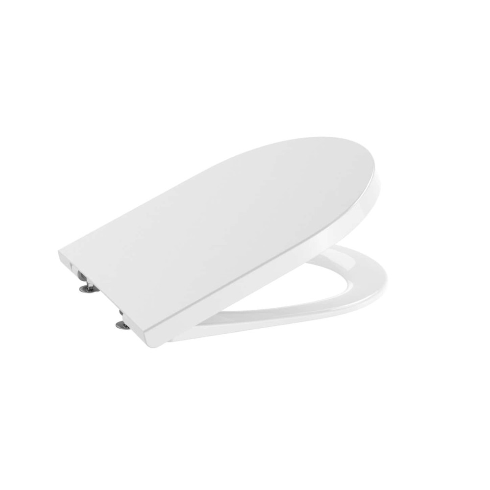 Assento Termofixo com Queda Amortecida Inspira Round Branco Brilhante A80152200B - Roca