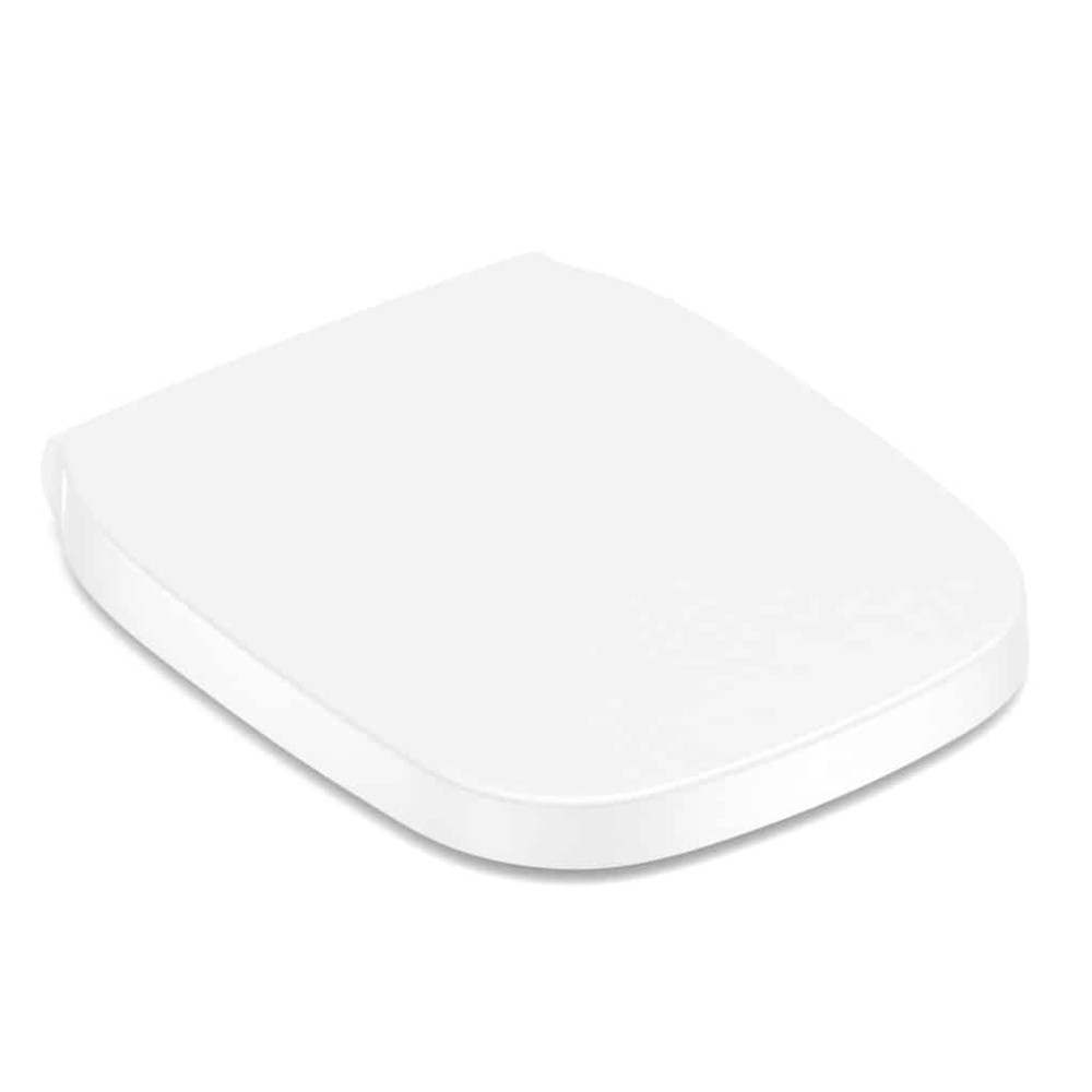 Assento PP com Queda Amortecida Square E Debba Classic Branco Brilhante A8019B2005 - Roca