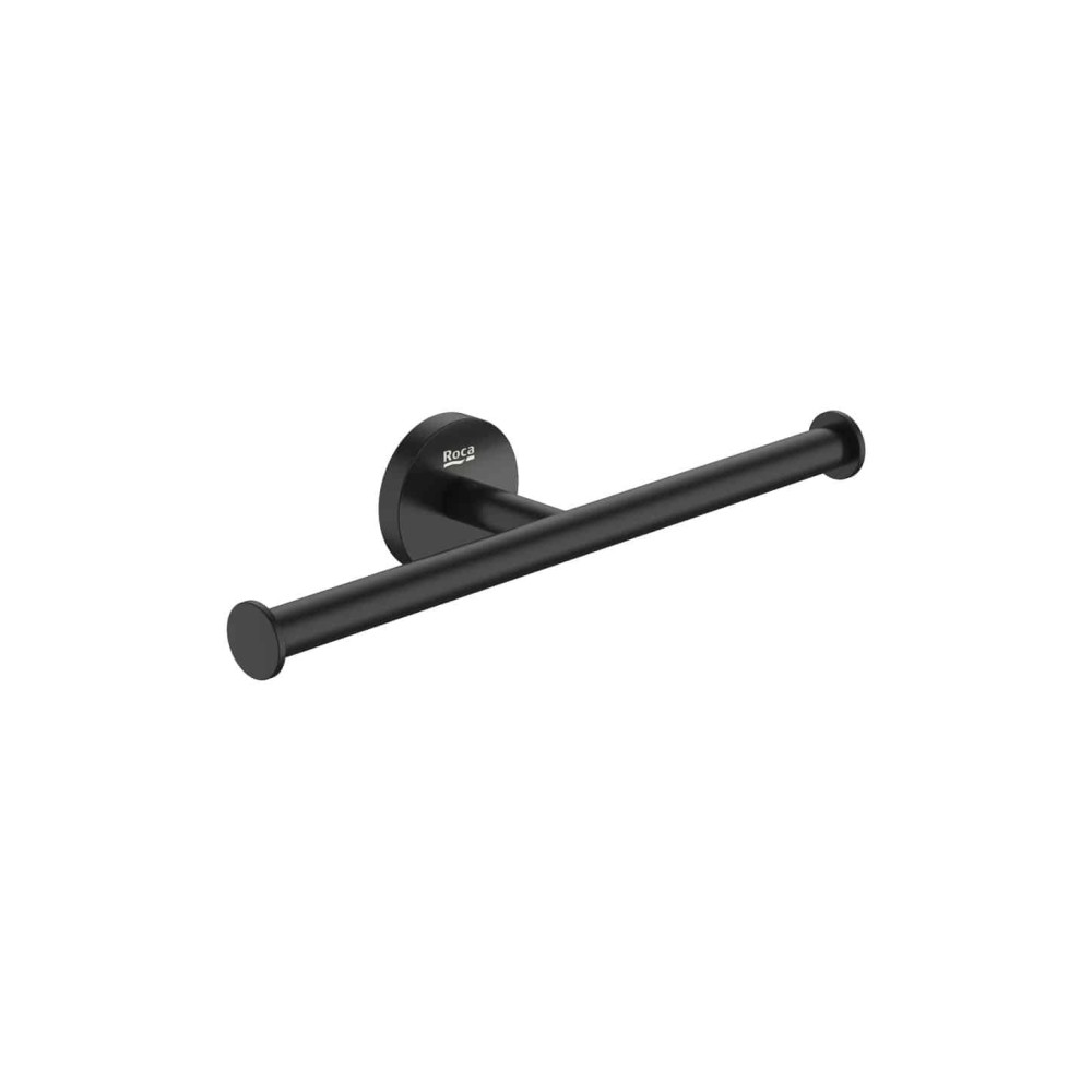 Papeleira Dupla Hotels Round Matte Black A817583C40 - Roca