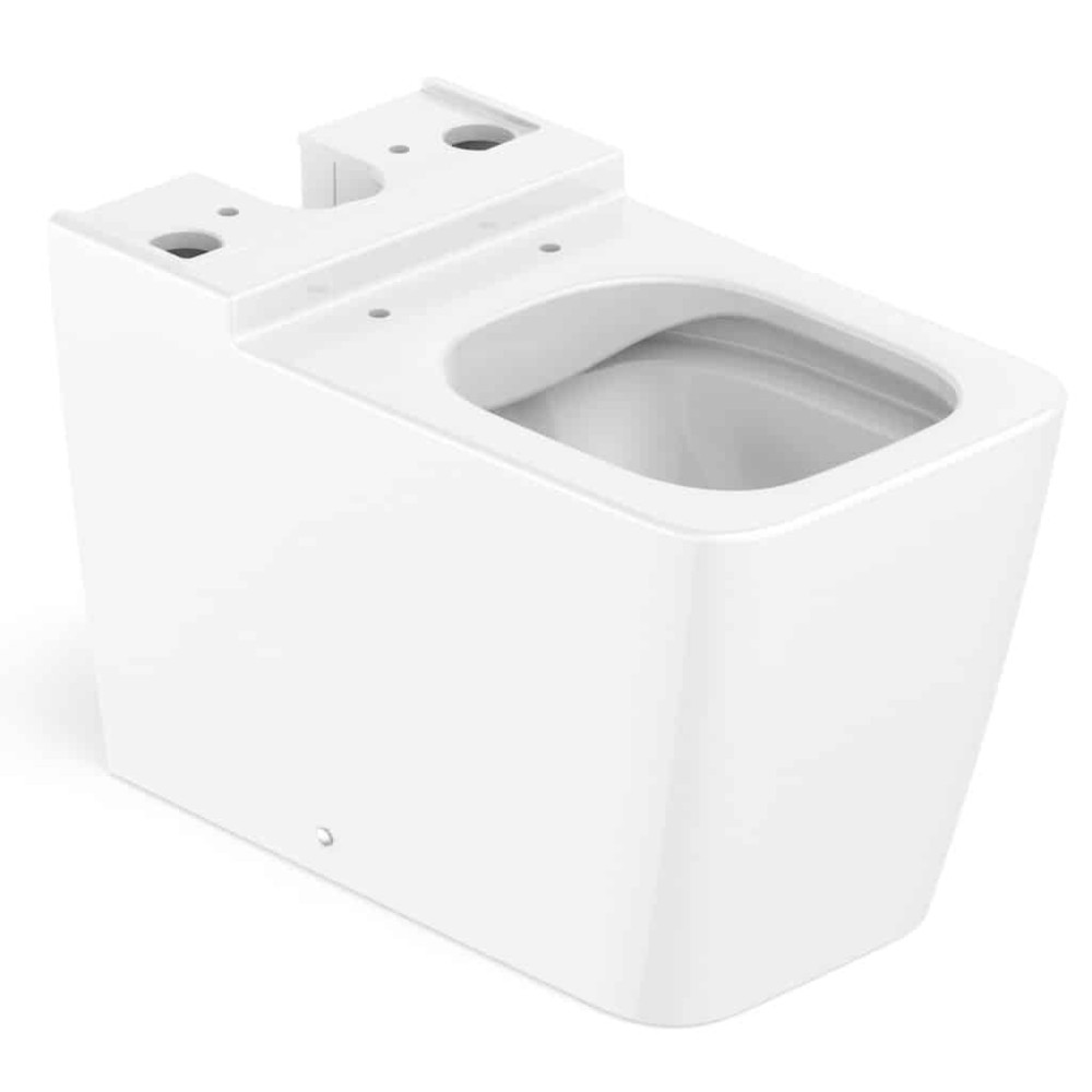 Bacia Para Caixa Com Saída Dual Rimless Square Branco Brilhante B342536000 - Roca