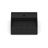 Cuba Apoio 350X350mm com Mesa T8 Terra Matte Black A32787W080 - Roca - vista 5