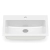 Cuba Sobrepor Com Mesa 550X420 Optica Pq55 Branco Brilhante A327A1A000 - Roca - vista 4
