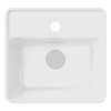 Cuba Semi Encaixe 360X340mm Optica Cq36 Branco Brilhante A327B1A000 - Roca - vista 5