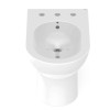 Bidê com 3 Furos para Misturador com Ladrão Nexo Branco Brilhante B357434001 - Roca - vista 2