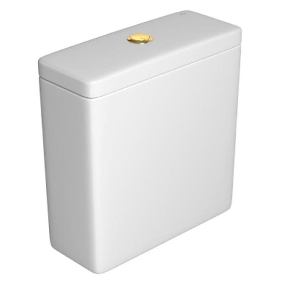 Caixa Acoplada Dual Flux (3 E 6L) Axis/Living/Piano/Polo/Quadra/Unic Botao Gold CD.21F.GL.17 - Deca