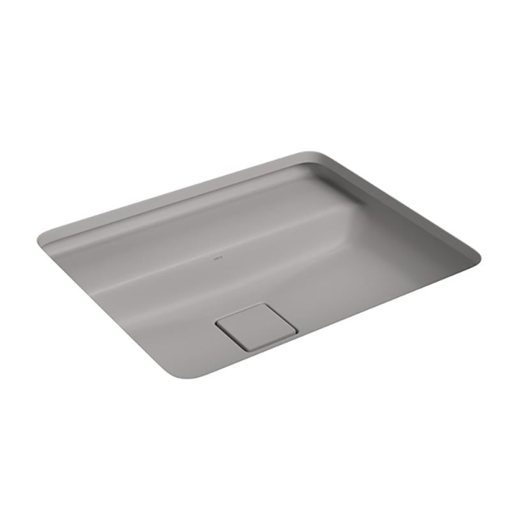 Cuba Slim Retangular de Embutir com Mesa 50cm Soft Antracite L.33050.M.85 - Deca