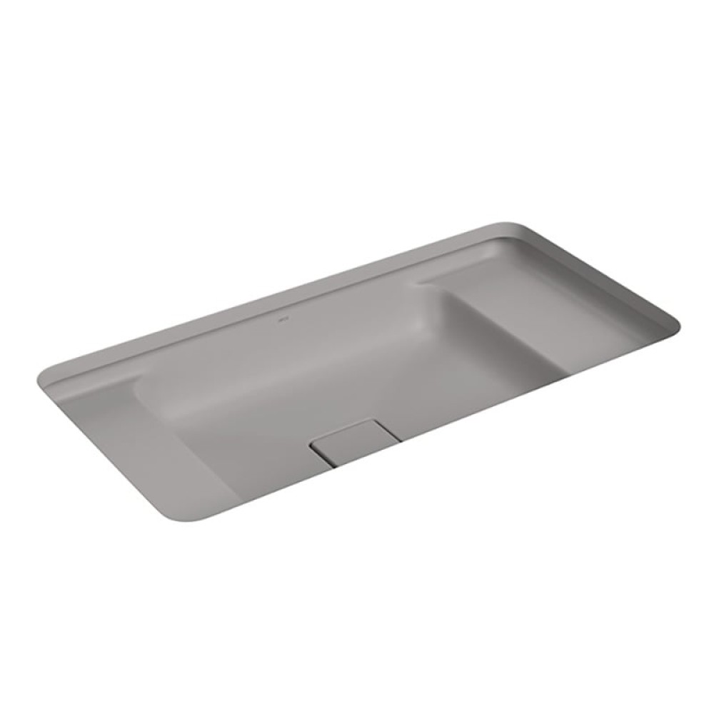 Cuba Slim Retangular de Embutir com Mesa 60cm Soft Antracite L.33060.MDE.85 - Deca
