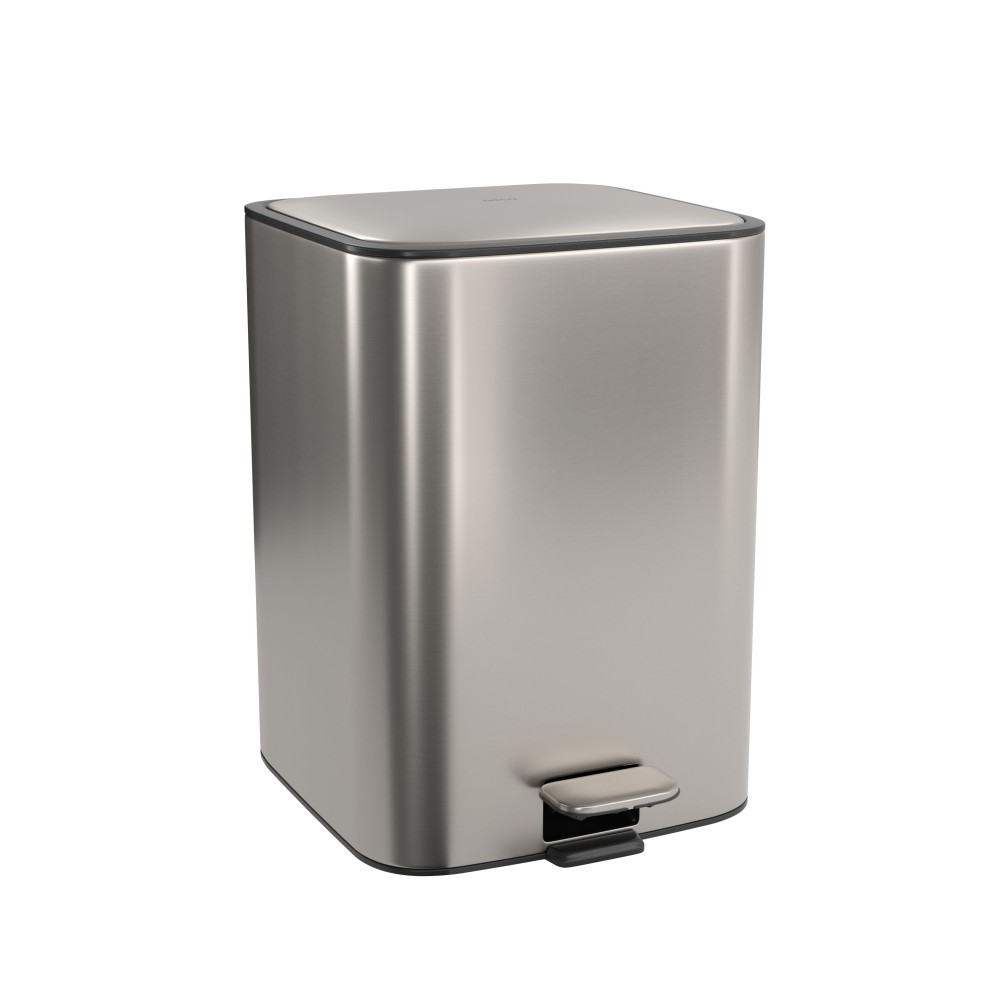 Lixeira Quadrada Inox com Pedal 18L 1005.QUA.18.INX - Deca