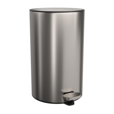 Lixeira Redonda Inox com Pedal 12L Deca 1005.RED.12.INX