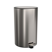 Lixeira Redonda Inox com Pedal 12L Deca 1005.RED.20.INX