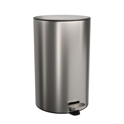 Lixeira Redonda Inox com Pedal 12L Deca 1005.RED.20.INX