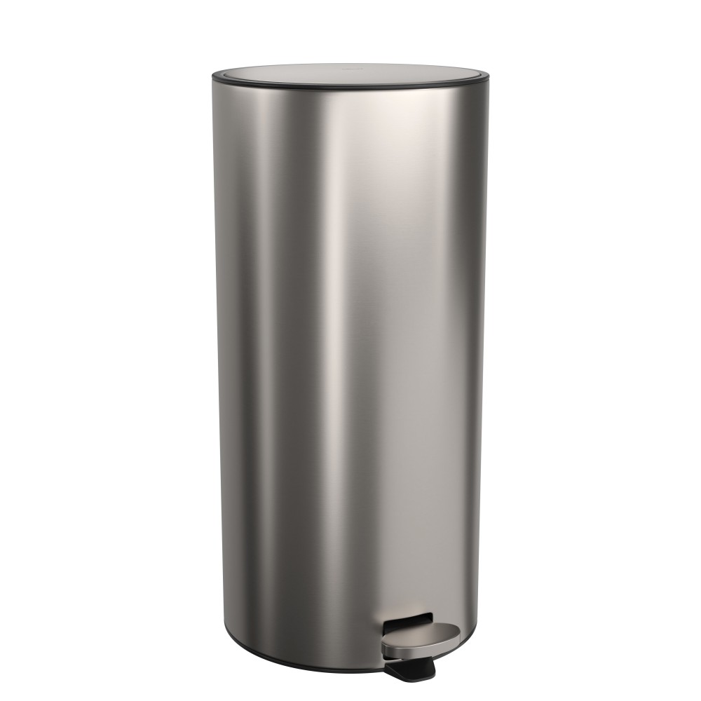 Lixeira Redonda Inox com Pedal 30L 1005.RED.30.INX - Deca